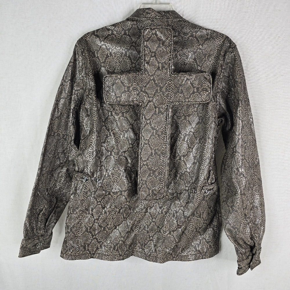 Seventh Heaven Mens XL Faux Snake Cross Jacket Opium Ken Carson